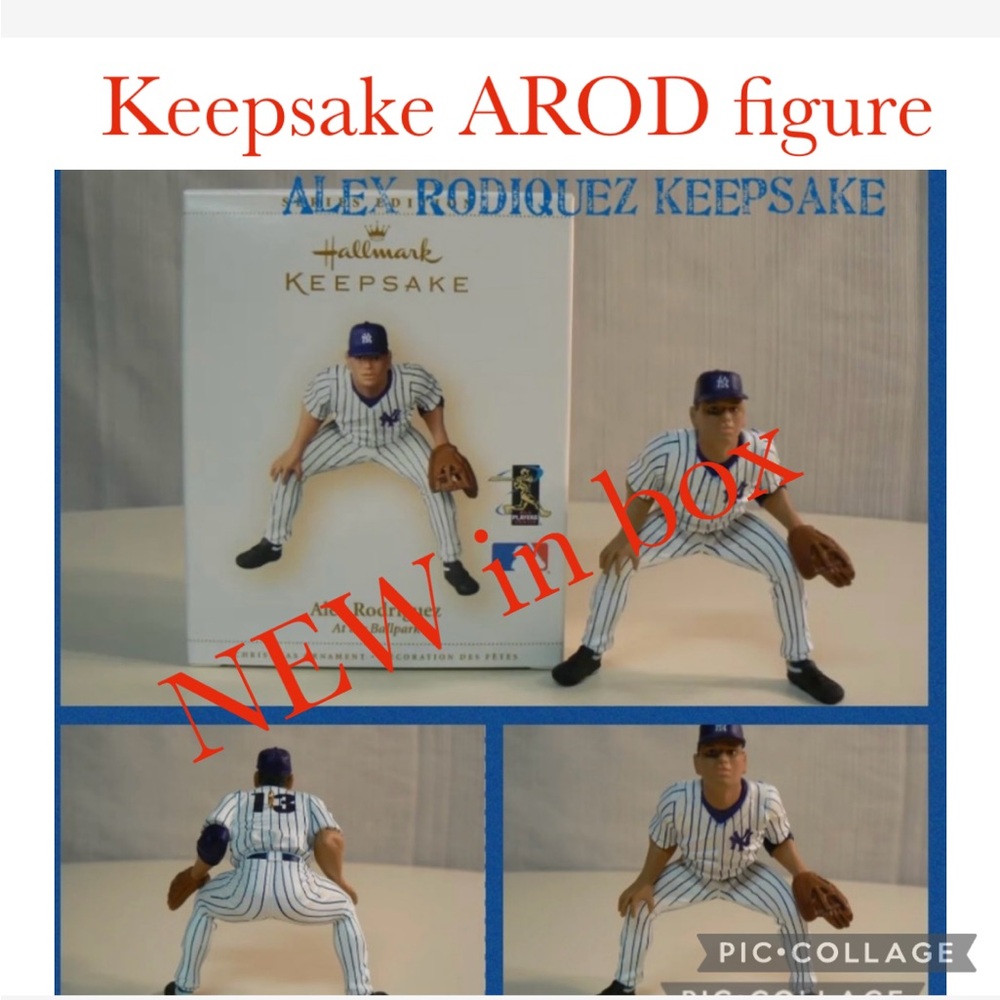 NEW Hallmark Keepsake figure Alex Rodiquez